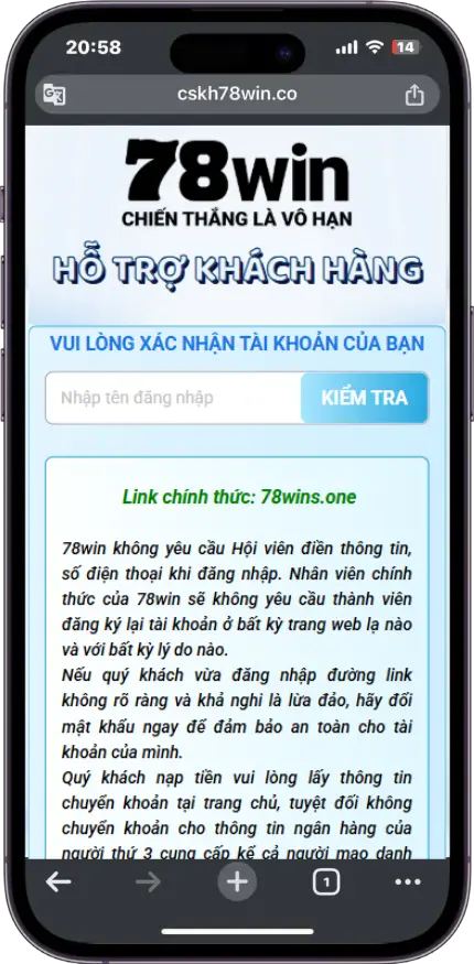 Bước 1 : Vào Link >> Nhập tên đăng nhập >> Ấn kiểm tra